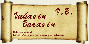Vukašin Barašin vizit kartica